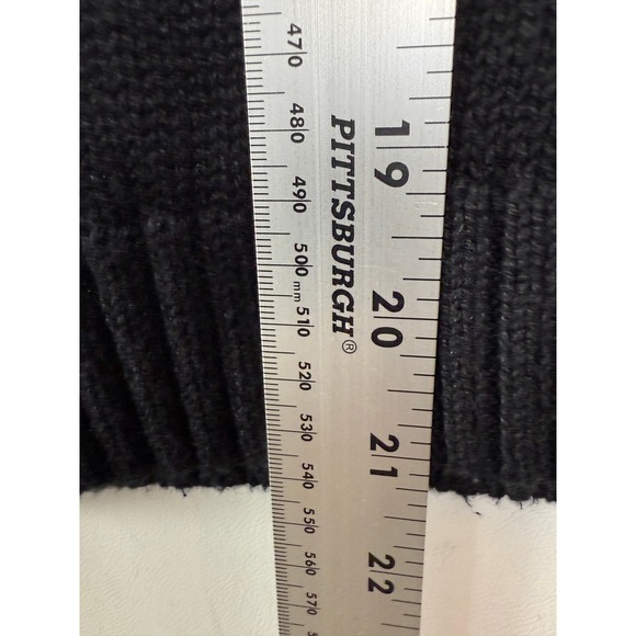 Christopher Banks Christmas Sweater Womens Size S Santa Embroidered Quarter Zip - Picture 7 of 7